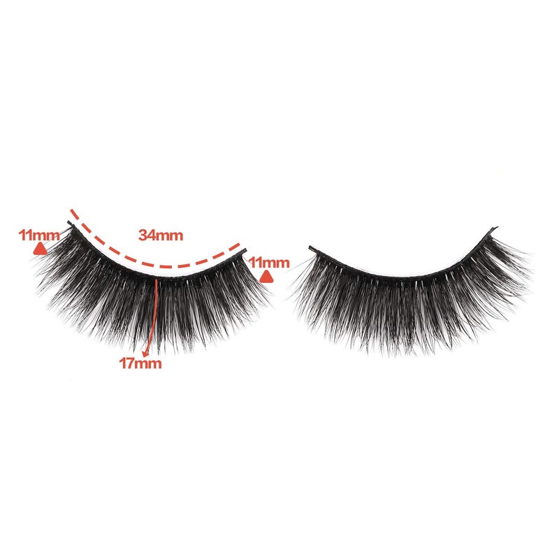 Newcally Lashes Fake Eyelashes Long Dramatic Thick Volume Faux Mink Eye Lashes 14 Pairs Pack - Image 4